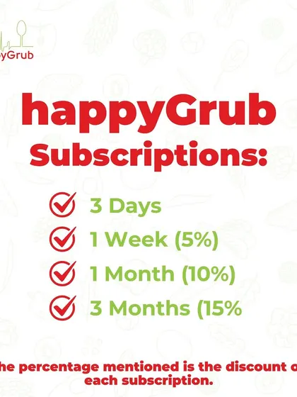 We offer flexible subscription plans to make healthy eating even more convenient and affordable. Choose from 3-day, weekly, monthly, or 3-month plans and get discounts on your orders.