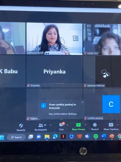 More positive engagement from an online session. Creating a space where participants feel they are gaining valuable information is my top priority.