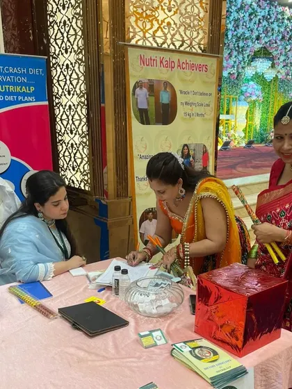Our team at a wonderful Dandiya exhibition. We love engaging with the community and spreading awareness about healthy living during festive times.