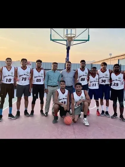 The team lineup at the Champions Cup in Pune.