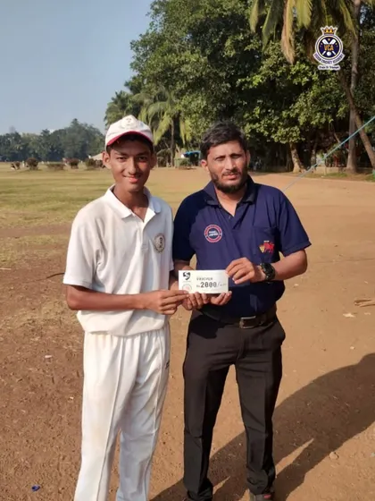 Aaryan Desai is awarded for his magnificent century, scoring 108 runs for his school in the Harris Shield tournament. We celebrate every milestone on the path to success.