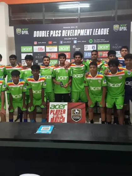 Our U19 boys looking sharp in their new kits for the Double Pass Development League.