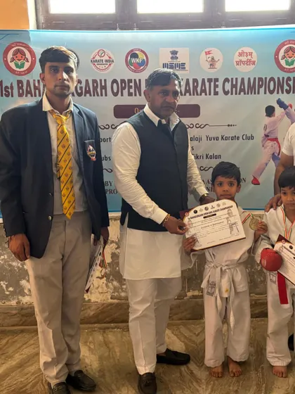 Even the smallest fighters in my Gurukul learn to compete and earn their certificates.