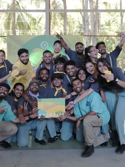 A group photo of one of the winning batches at Spectra 2024.