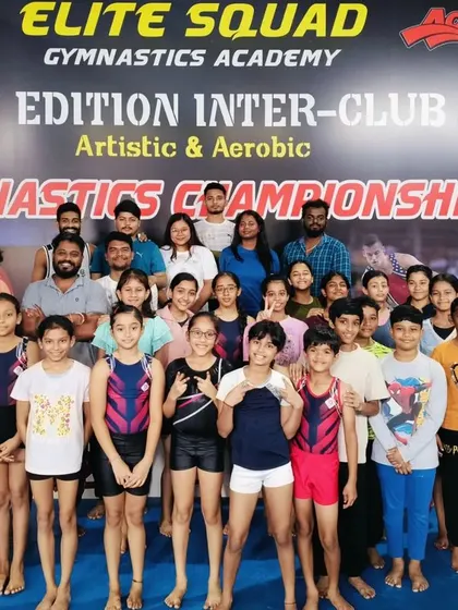 Our students and coaches posing together during the Teacher's Day celebration. The bond we share is what makes our academy special.
