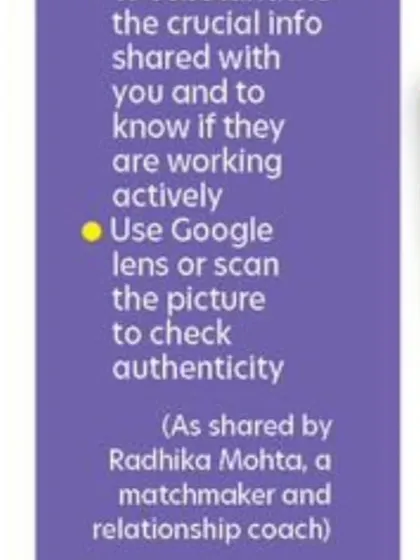 A practical tip I shared with The Times of India on how to combat fake profiles. A simple action like using Google Lens to scan a picture can help verify authenticity before you meet someone.
