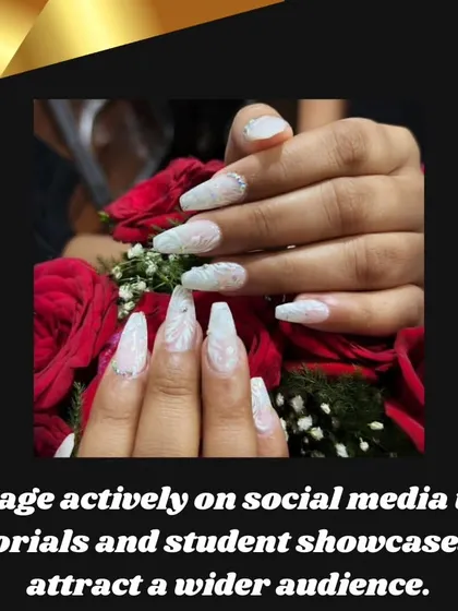 Our students' work is our best advertisement. We showcase their creations on social media to attract a wider audience and celebrate their talent.