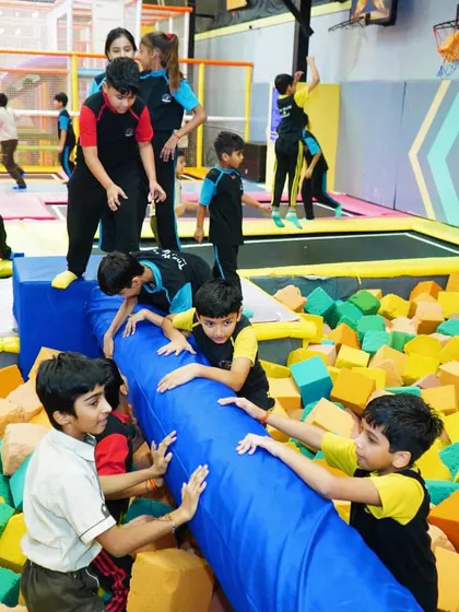 The foam pit is the perfect place for students to practice their jumps and landings without any fear.