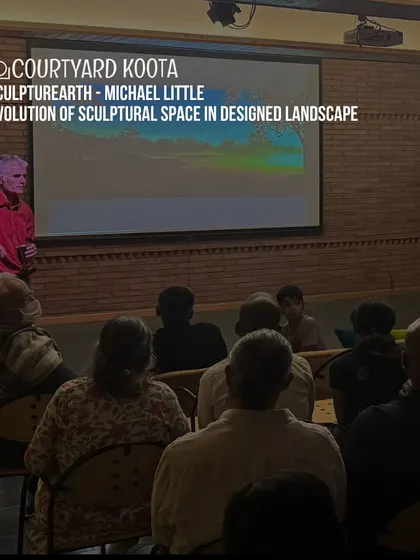 A talk by Michael Little on 'Sculpturearth', exploring the evolution of sculptural space in designed landscapes. We host a wide range of talks for those curious about art, design, and the environment.