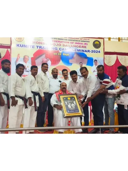 A moment of appreciation with the organizers of the Kumite seminar. Sharing knowledge with dedicated students across our branches is one of the most rewarding parts of my work.