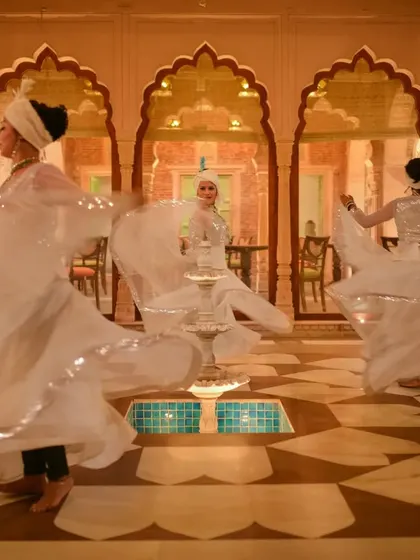 The haveli is not just a building but a cultural venue. We designed the courtyard to be visible from all floors, making it a perfect stage for classical Kathak dance performances that evoke the Mughal era.