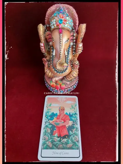 If you picked card 1 for October, the Nine of Coins, the month will bring you what you wish for. It's a time of indulgence, independence, and financial growth. Be grateful and enjoy the rewards of your hard work.