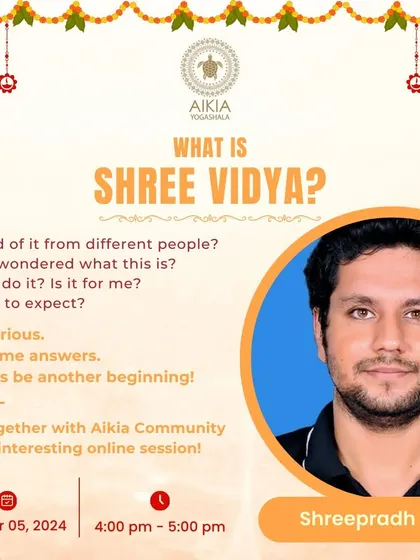 Ever wondered what Shree Vidya is? It is a beautiful spiritual path that aligns you with the divine feminine energy, unlocking mental clarity and inner peace. Join our online session to learn more about this sacred tradition.