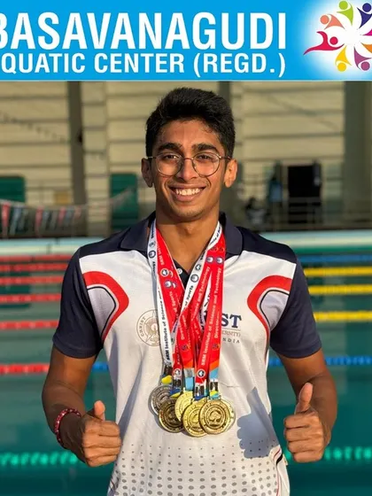 Aneesh Gowda crowned All India University Men's champion.