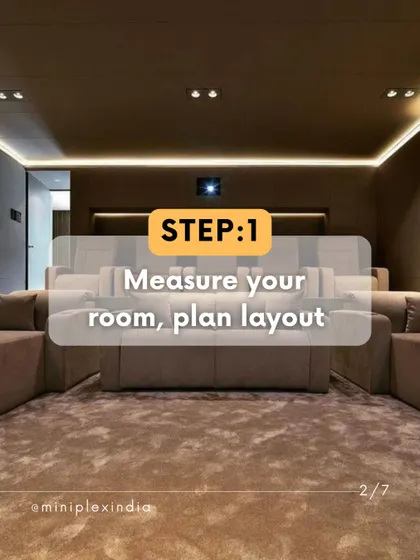 Step 1 in my process: Measure your room and plan the layout. This foundational step determines speaker placement, screen size, and seating arrangement.