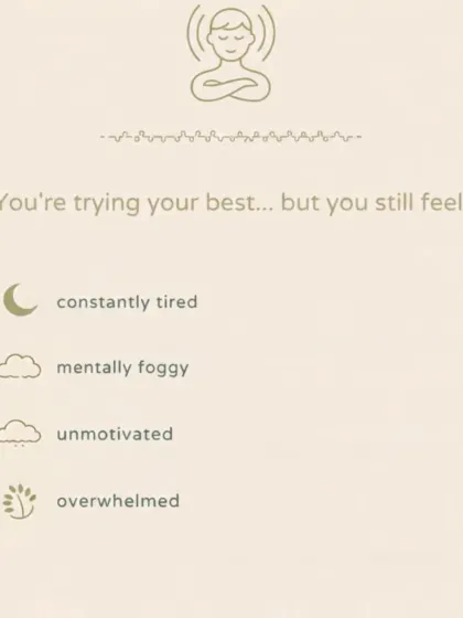 If you're trying your best but still feel constantly tired, mentally foggy, or overwhelmed, it's a sign that your body is out of balance. Ayurveda helps identify the specific imbalance and provides a clear path to regain your energy and clarity.