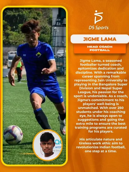 A profile of Head Football Coach Jigme Lama, detailing his remarkable career and his commitment to his players' well-being.