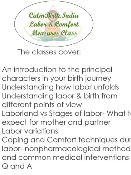 My Labor and Comfort Measures class provides a comprehensive look at the birth journey. We cover everything from the stages of labor and coping techniques to understanding medical interventions, so you feel completely prepared.