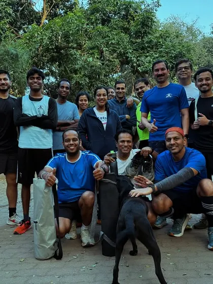 Kicking off the new year with the first run of 2025. Here's to more miles and more strength for our incredible run club.