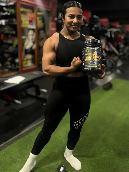 Staying hungry for results with Frankenstein Lab's Platinum Whey. This is a staple in my nutrition plan for muscle maintenance and growth.