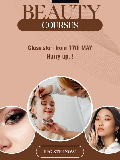 For those passionate about makeup, I also offer professional beauty courses. These classes are designed to teach you the techniques I use every day, with limited seats to ensure personal attention.