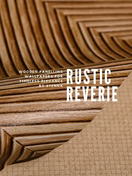 Achieve the timeless elegance of wooden panelling with our 'Rustic Reverie' wallpaper. This design mimics the rich texture and grain of wood, adding warmth and a classic, sophisticated feel to any room.
