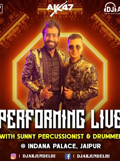 Taking the AK47 DJ-based band experience to a destination wedding in Jaipur. We bring the full production and energy wherever the party is.