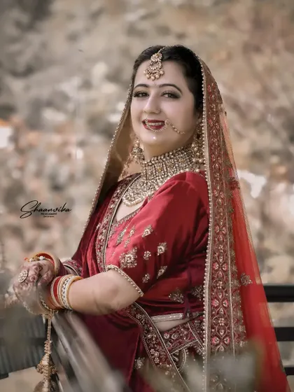 A soft and dreamy portrait of a bride. The editing style gives this photo a gentle, romantic feel, perfect for a wedding album.