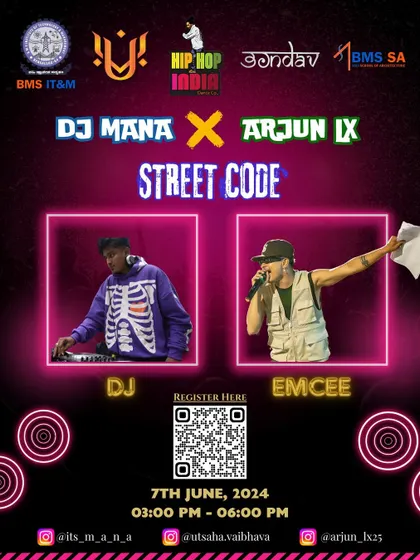 Another look at the "Street Code" event we sponsored. By supporting college events, we engage with emerging talent and solidify our role as leaders in the dance community.