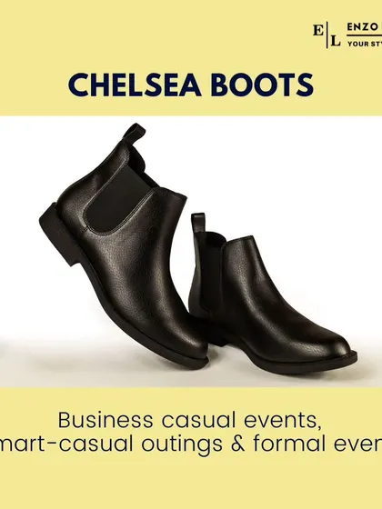 Chelsea boots are a sleek and modern option that can be dressed up or down. They work well for business casual events, smart-casual outings, and even some formal events.