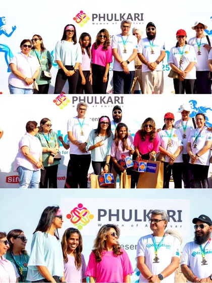 Honored on stage at the Phulkari Women of Amritsar event. We are grateful for the opportunity to partner with such inspiring organizations.