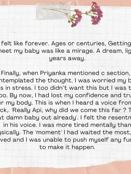 It felt like forever. I had lost my confidence and trust in my body. I was more tired mentally than physically.