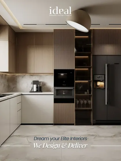 This is where culinary dreams take shape. We designed this kitchen to be a statement of modern elegance, combining vertically fluted panels with seamless, handleless cabinetry. The integrated high-end appliances and a dedicated wine cooler are not just functional, they are part of a sophisticated lifestyle.