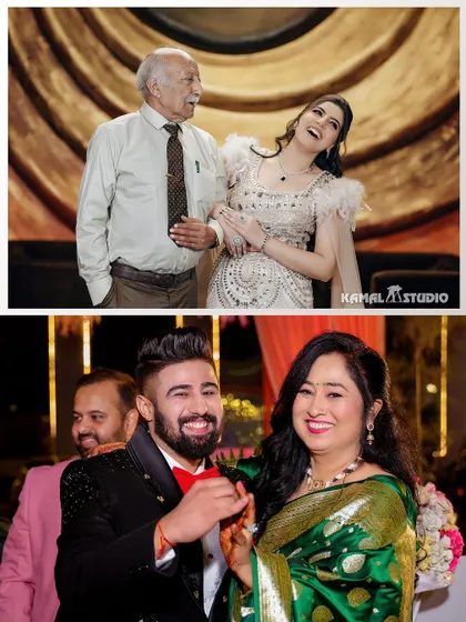 An extensive collection from an engagement, showing the couple's dance, portraits, cake cutting, and moments with family and friends.