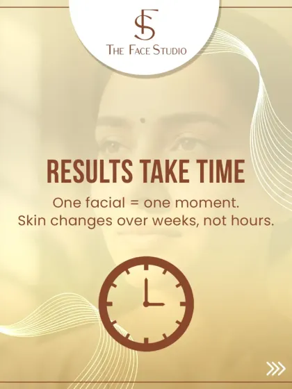 Results take time. One facial provides a moment of glow, but true skin changes happen over weeks, not hours. Patience and consistency are crucial for any effective skincare journey.