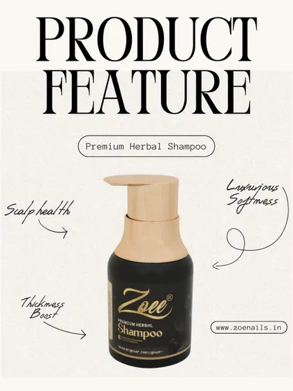 My Premium Herbal Shampoo is designed to boost scalp health, increase thickness, and provide a luxurious softness. It's the foundation of a healthy hair routine.