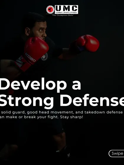 A strong defense is the foundation of any good fighter. We emphasize the importance of a solid guard, good head movement, and takedown defense in all our training programs.