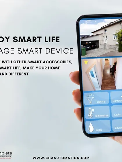 Enjoy a truly smart life by linking all your devices. Our system integrates cameras, lighting, temperature controls, and locks into one app, making your home more intelligent and uniquely yours.