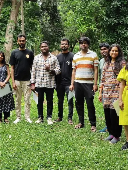The whole group from a recent meetup, a mix of new and familiar faces.