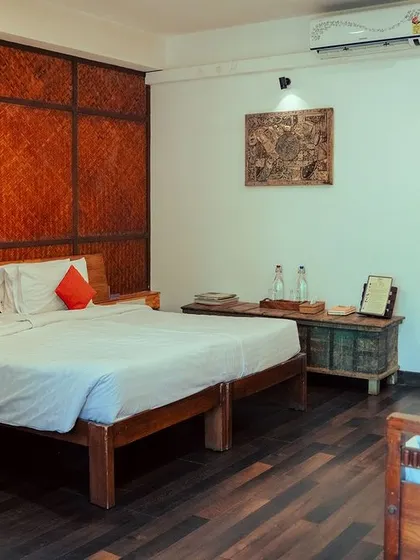 Another view of our well-furnished rooms, designed to be a comfortable and relaxing home base for your group's adventure.