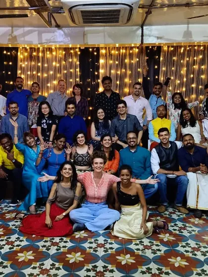 The final survivors from the first milonga of the India Tango Festival, with everyone dressed in their ethnic best. These events are as much about community and celebration as they are about dancing.