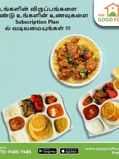Customize your meals with our flexible subscription plan. Whether you want biryani or a simple thali, we design our food plans around your preferences.