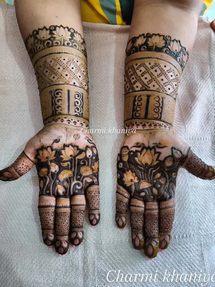 A beautiful lotus-themed design that's great for bridesmaids or family members.