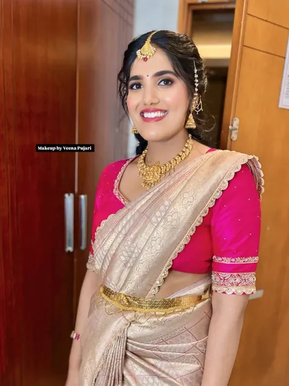 The same bride, now with a radiant smile. It's wonderful to see my clients feeling so happy and confident.