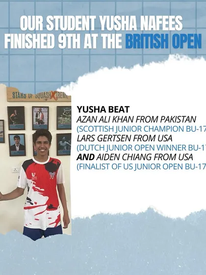 Yusha Nafees finished an impressive 9th at the British Open, the highest by any Indian boy. His journey from a small village inspires us to push for grassroots development.