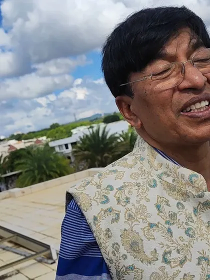 During a consultation at a residence in Mauritius, feeling the cosmic energies on the rooftop. Aligning a home with nature is a universal principle that brings harmony, no matter the location.