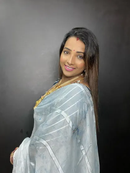 A beautiful self-makeup look for the Teej festival. Our personal grooming sessions teach you how to achieve such polished looks on your own.