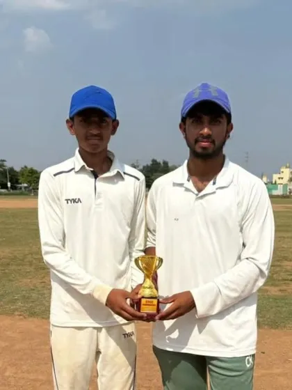 Aakash S awarded Man of the Match for his incredible 119 not out in the STCC CUP U-16, leading to a massive 187-run victory.