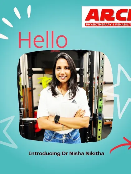 A graphic introducing Dr. Nisha Nikitha. Her exemplary communication skills and adaptability have been pivotal to her success.