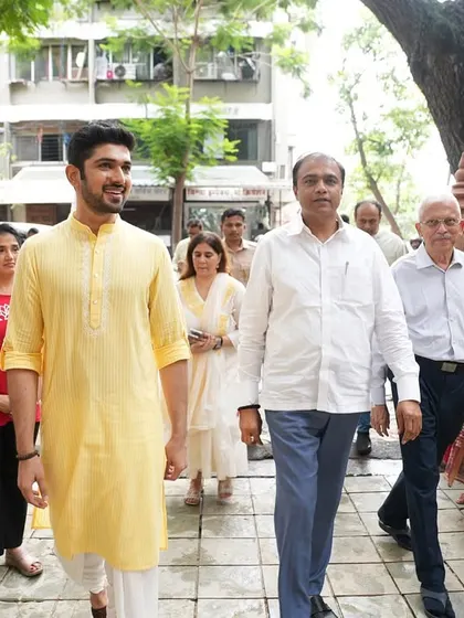 Guiding Dr. Pankaj Bhoyar ji on a tour of our campus, showcasing the serene environment where we teach the yogic way of life.